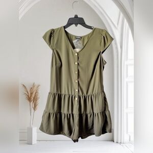 Lily Rose Olive Green Romper Size Small - New With Tags